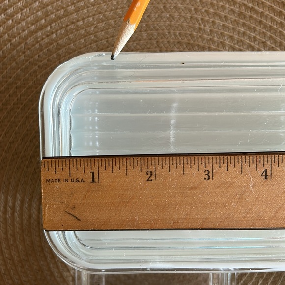 Pyrex set of 3 Butterprint Amish Turquoise Fridgies with lids - Picture 11 of 12